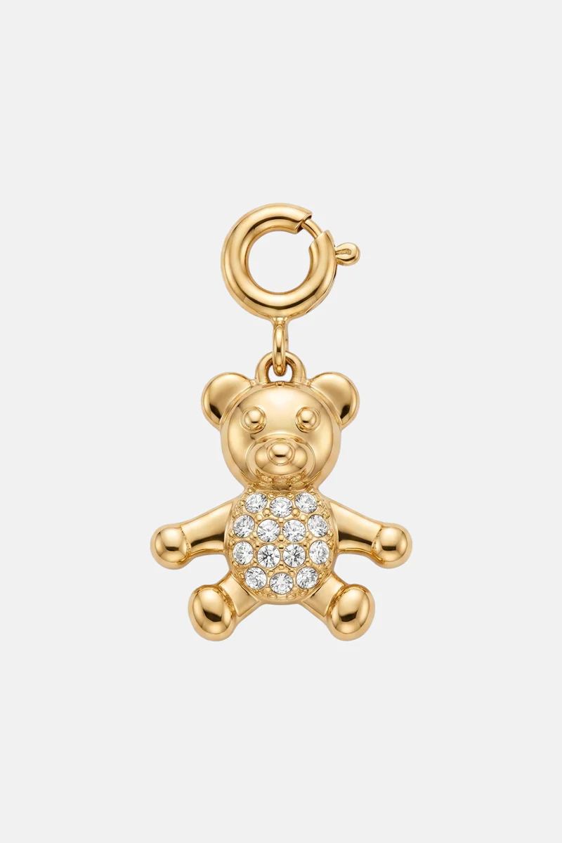 Bär Charm mit Zirkoniasteinen