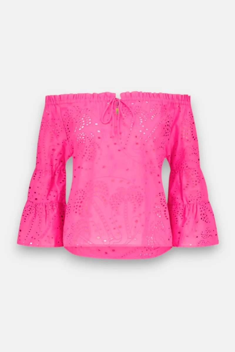 Carmenbluse mit Lochstickerei - Image 2