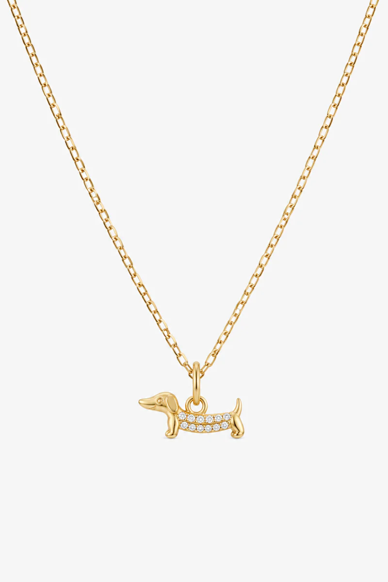 Dackel Charm mit Zirkoniasteinen - Image 2