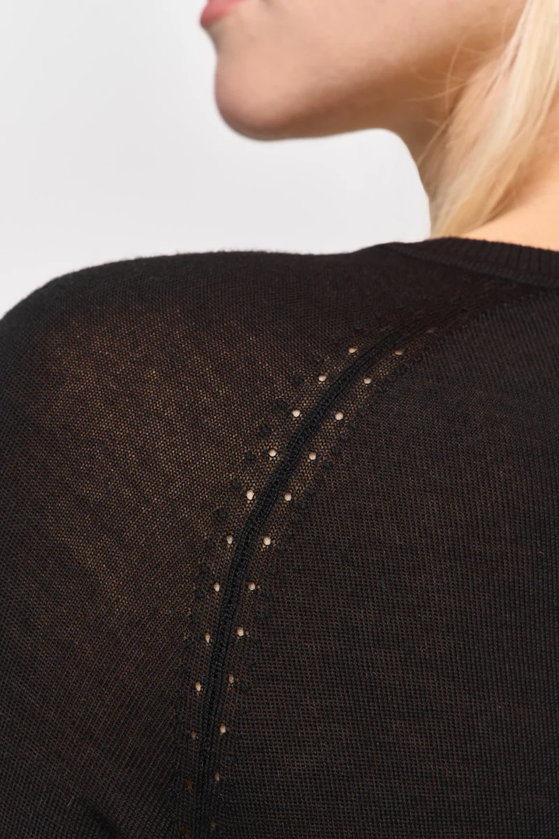 Feinstrickjacke mit Lochdetails - Image 7