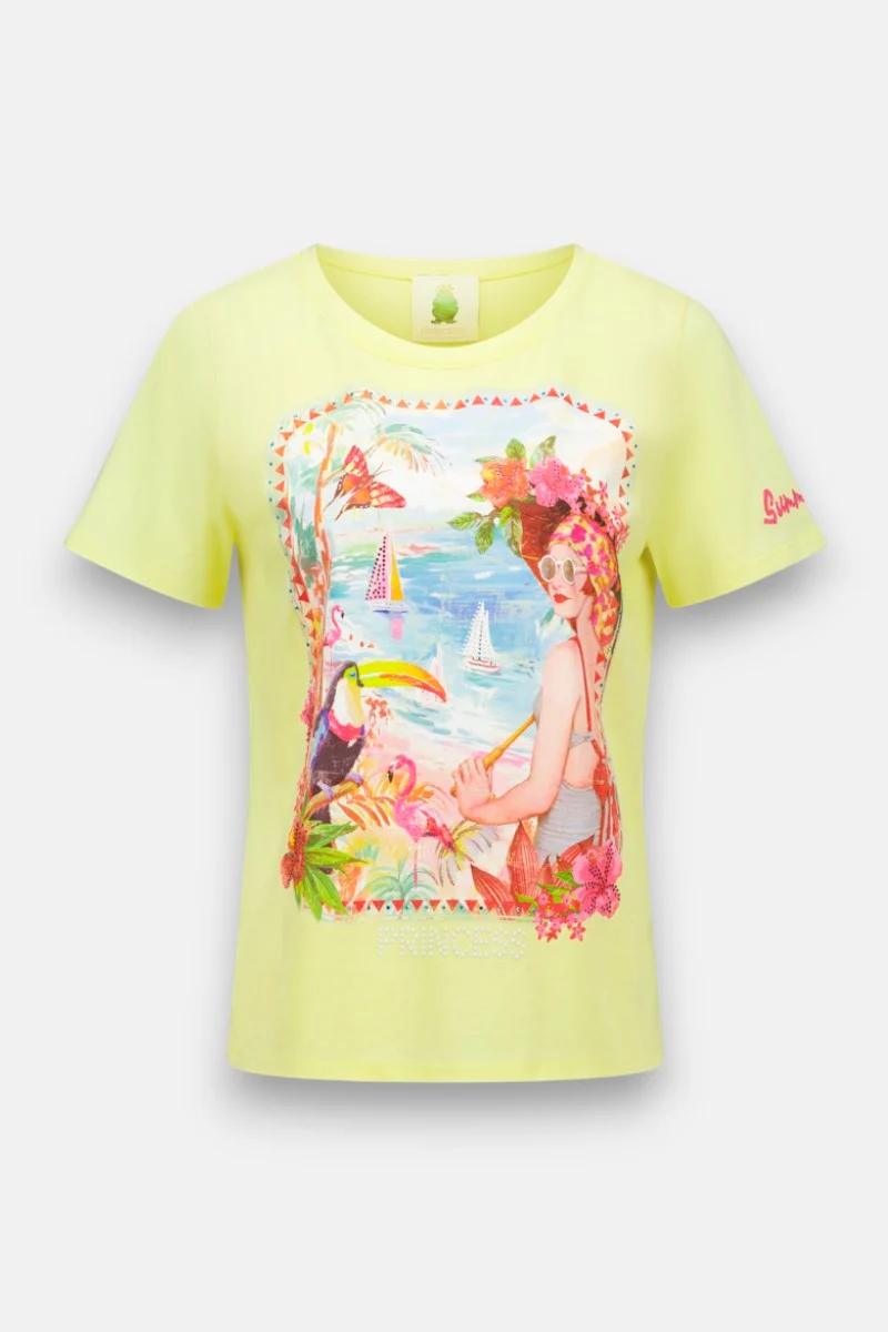 Gelbes T-Shirt Karibik