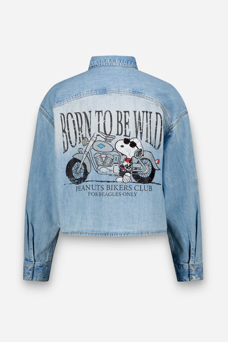 Jeanshemd Snoopy Born to be Wild - Image 4