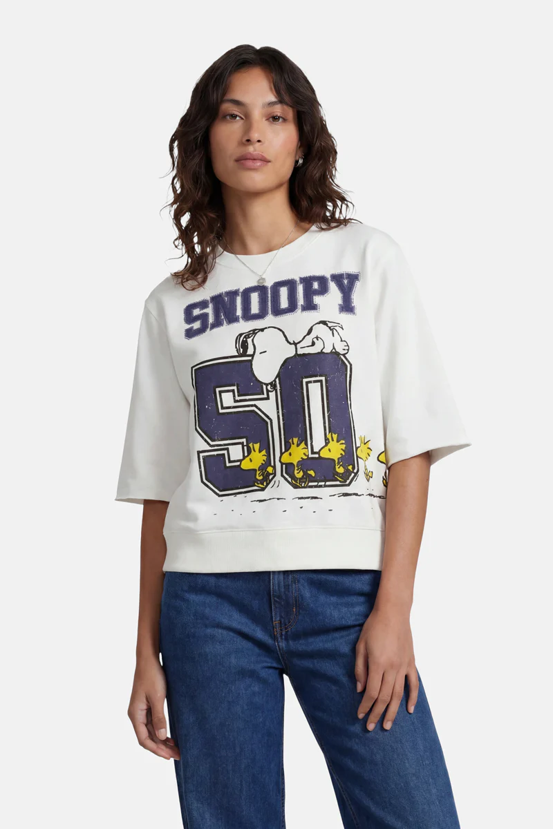 Kurzarm-Sweatpullover Snoopy 50 - Image 6