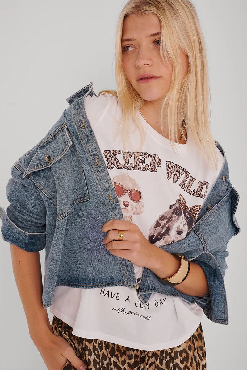 Kurze Oversize Jeansjacke - Image 7