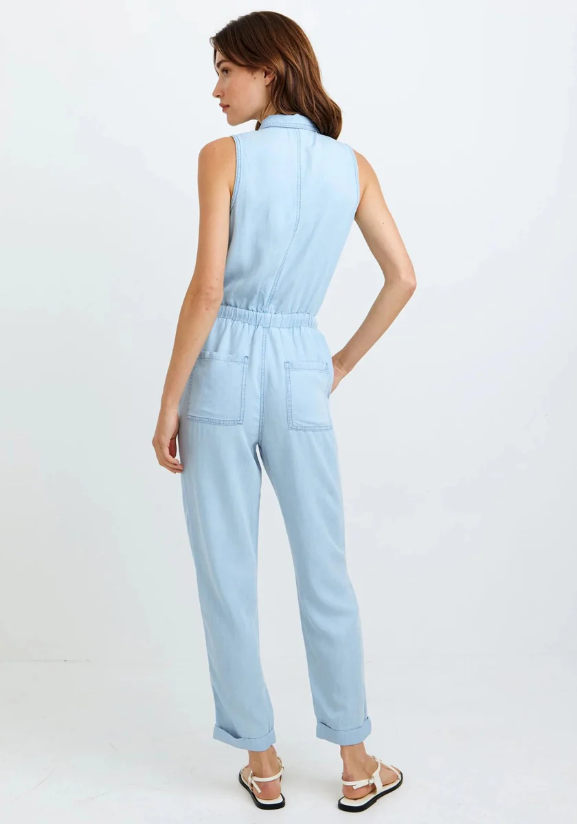 Lyocell Jumpsuit mit Bindebändern - Image 9