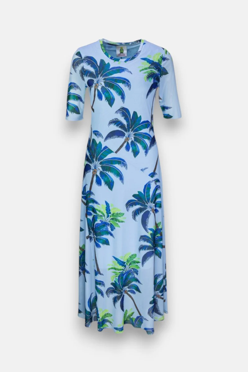 Midi Meshkleid Palmen - Image 3