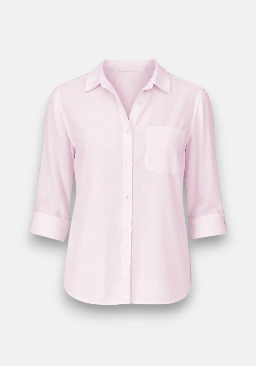 Rosa Hemd aus Lyocell - Image 2