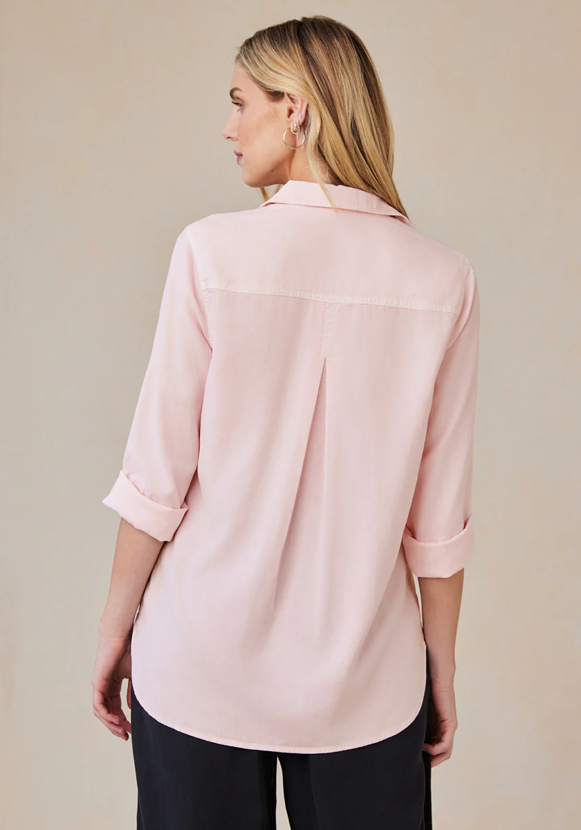 Rosa Hemd aus Lyocell - Image 3