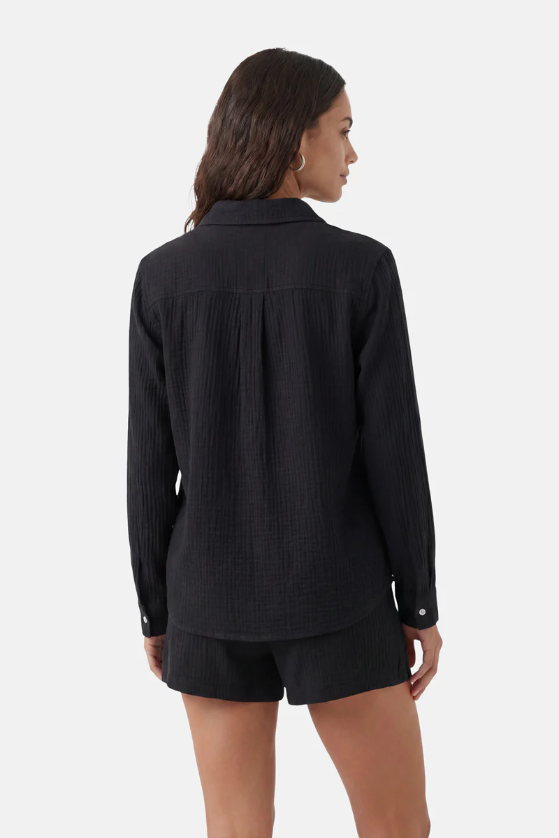 Schwarze Shorts aus Musselin - Image 7
