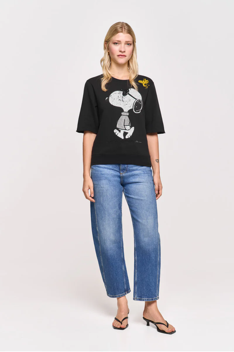 Schwarzer Sweatpullover Snoopy Cool Walk - Image 3