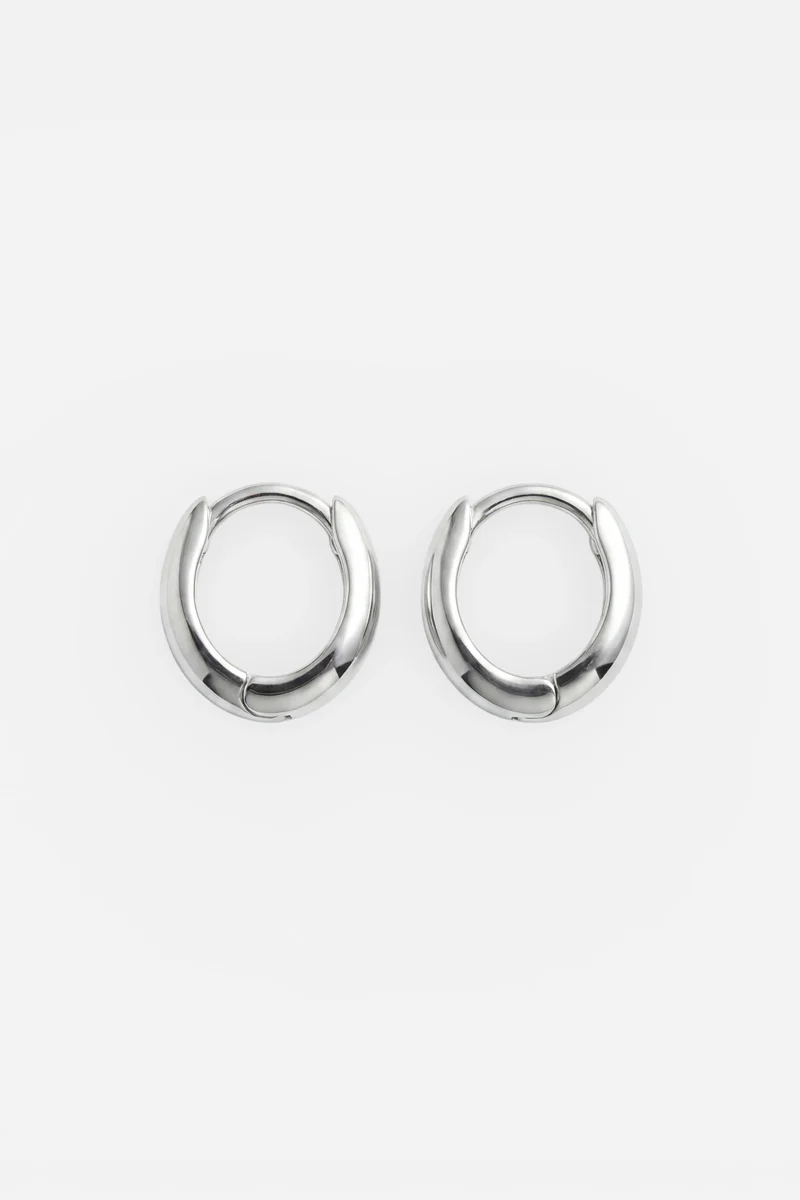 Silberne Creolen 6 mm aus 925 Sterling Silber