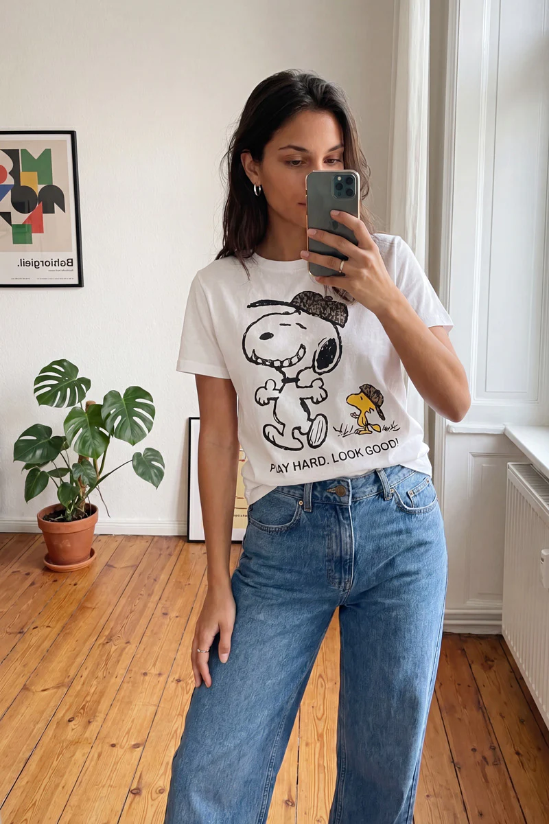 Snoopy T-Shirt Play Hard Look Good - Image 5