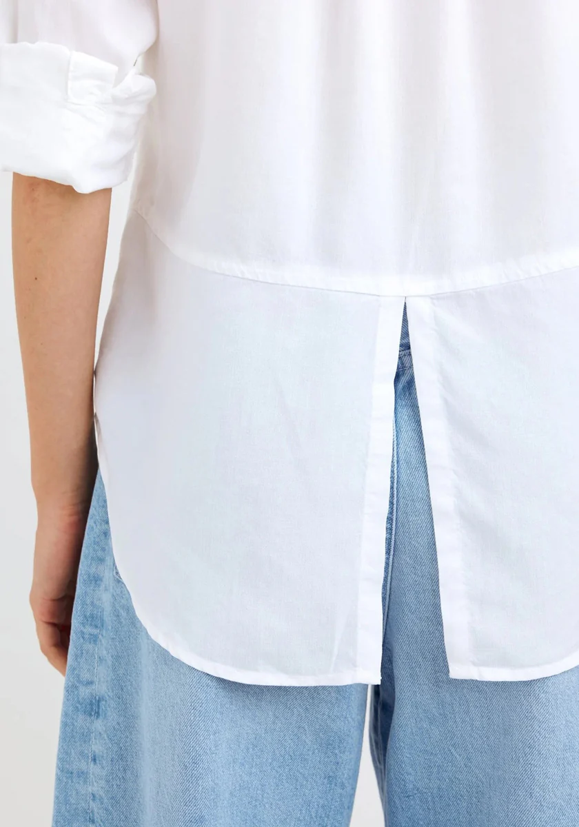 Weisse Hemdbluse mit Rückenschlitz - Image 6