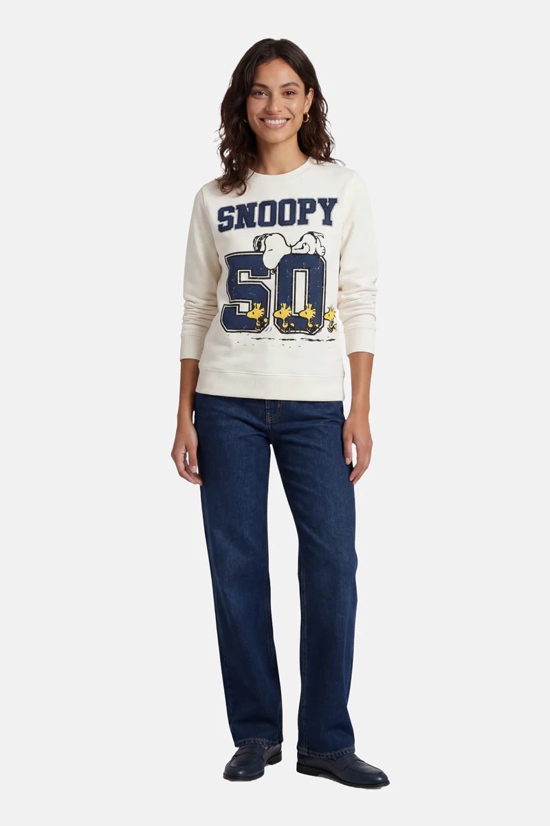 Weisser Sweatpullover Snoopy 50 - Image 5